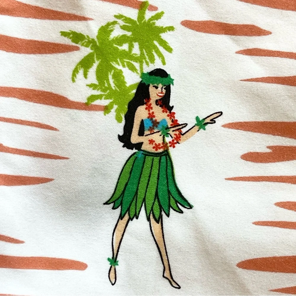 Maui And Sons Board Shorts - Hawaiian Hula Girl Print - Size 38